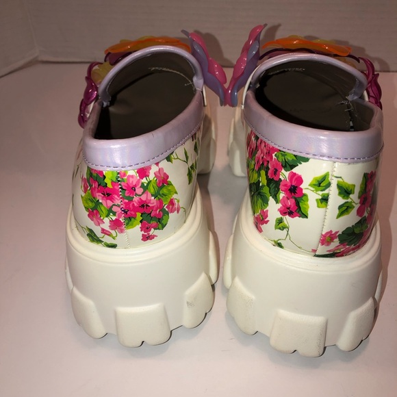 Betsey Johnson Vinie Floral Platform Loafer Shoes Cottagecore Sz 5.5 - Picture 5 of 7